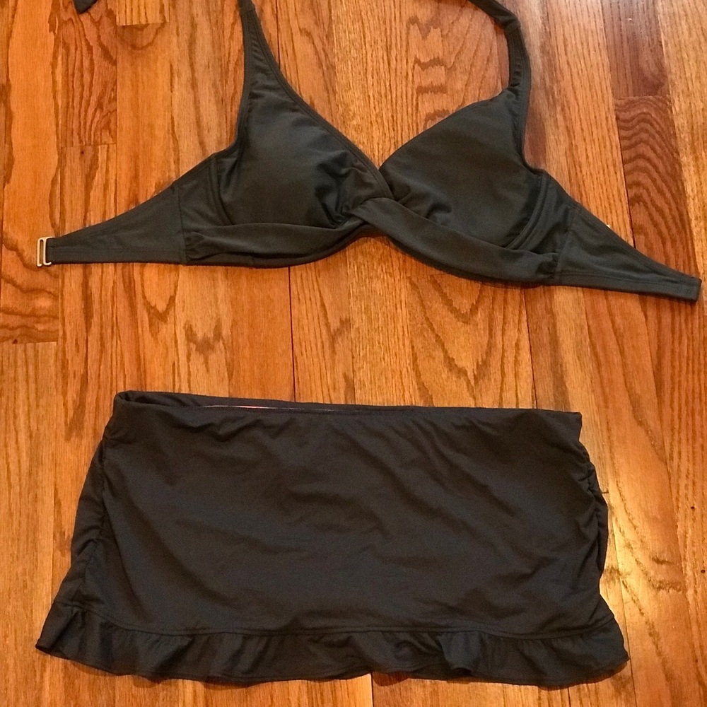 Grey athleta 2 piece bathing suit